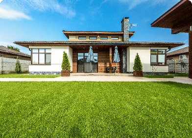 Beautiful Modern House Cement View From Garden (1)